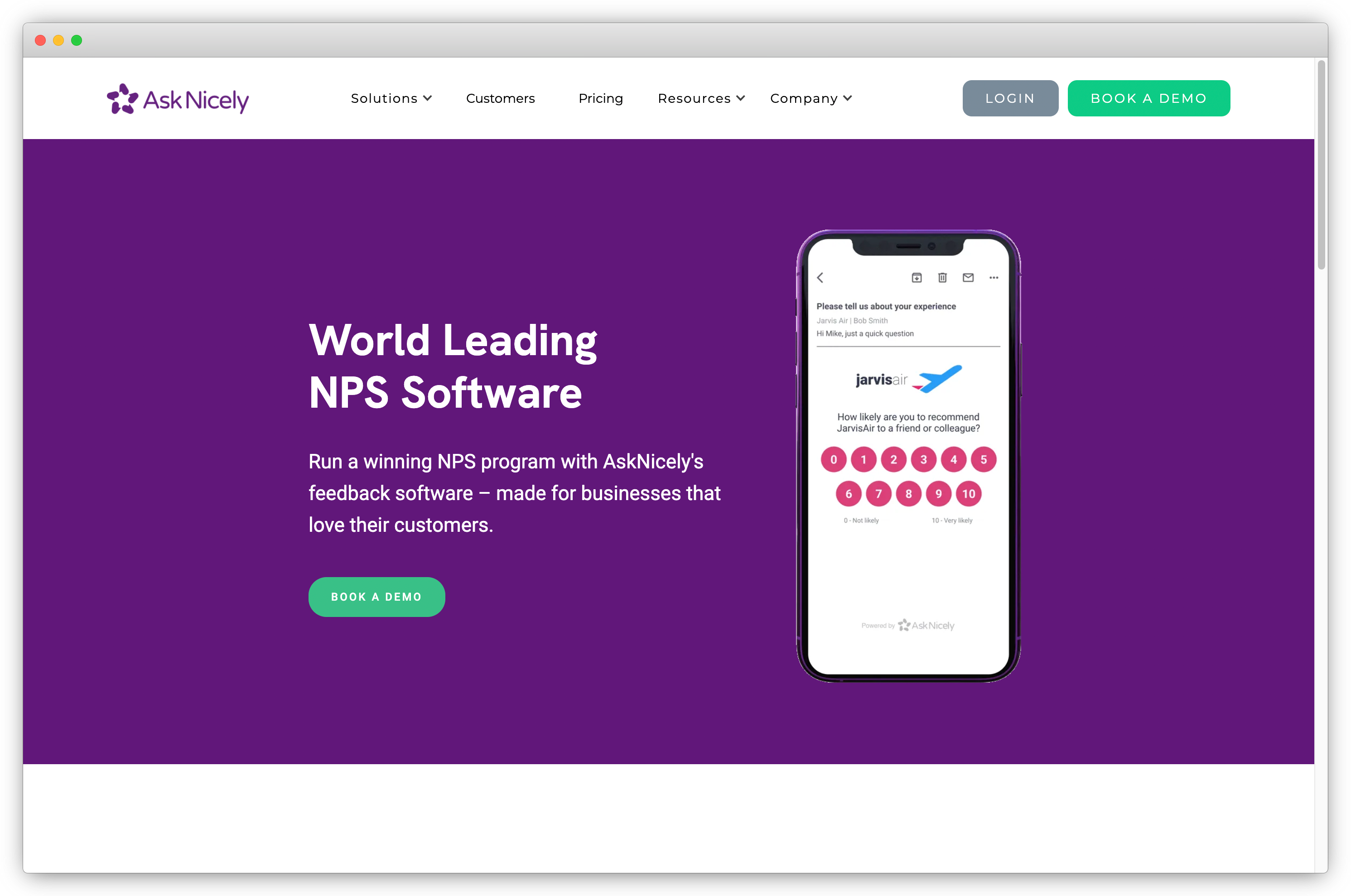 NPS survey Software – AskNicely