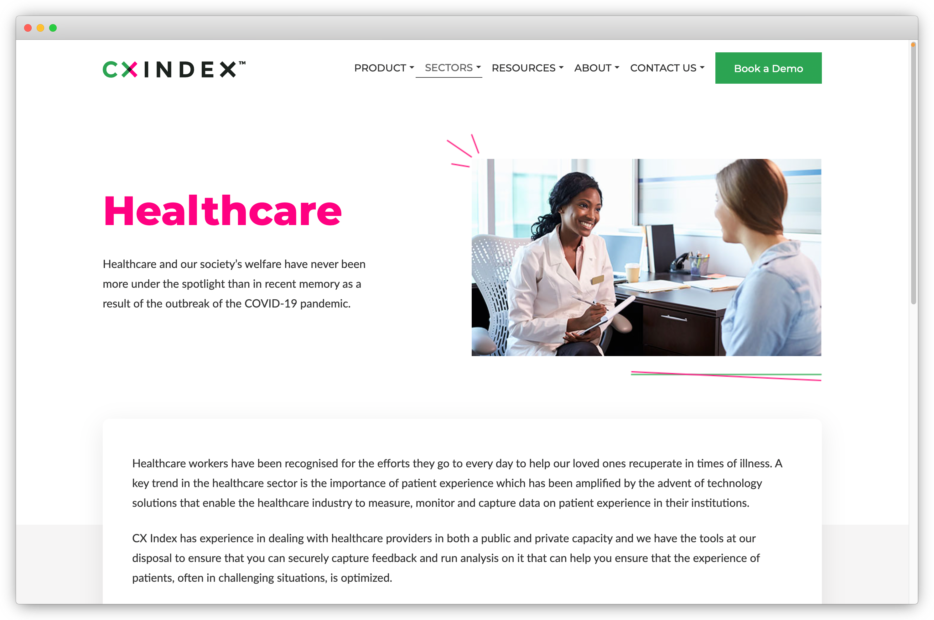 CXIndex Patient Experience Tool