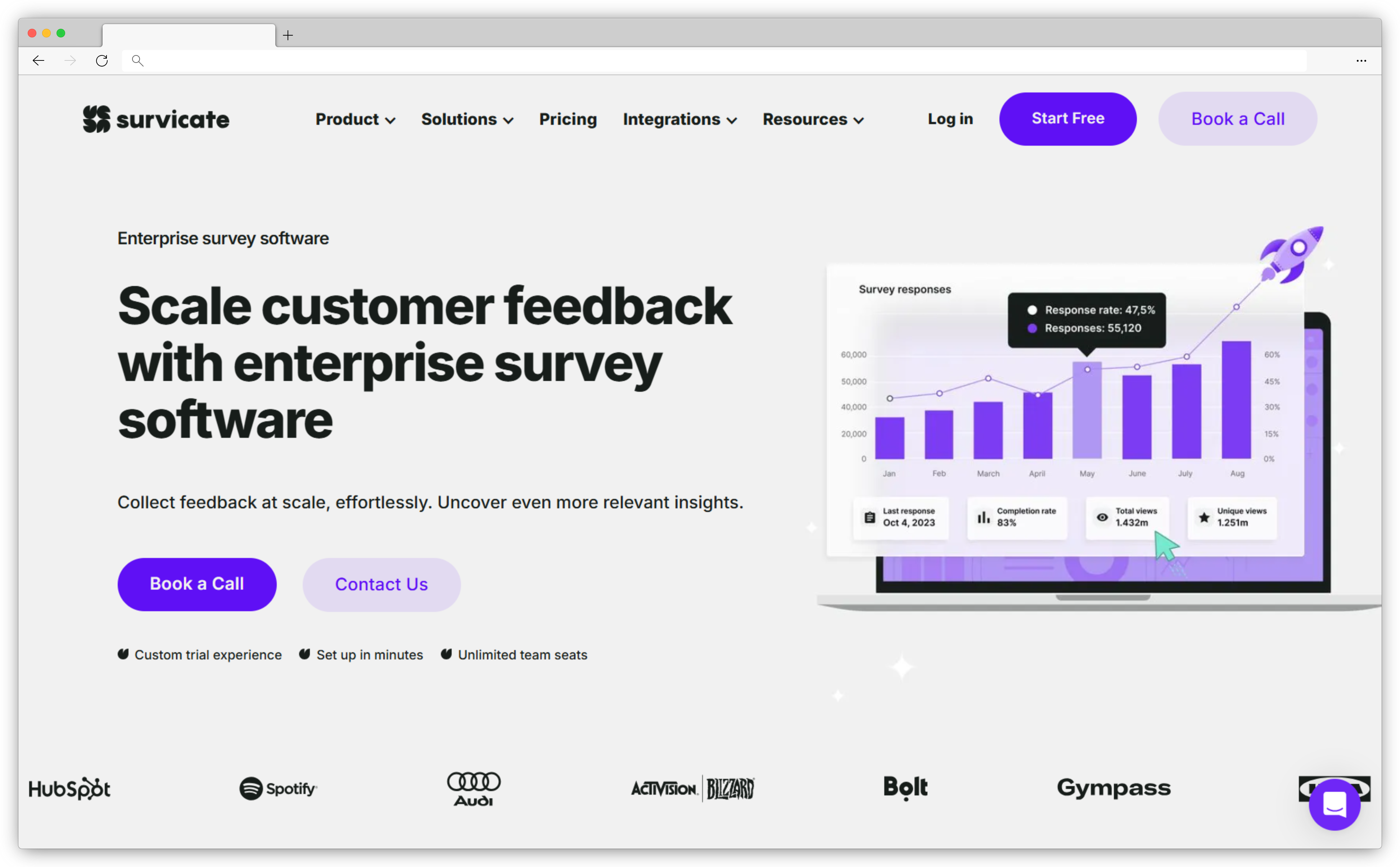 Enterprise Feedback Management Tool- Survicate