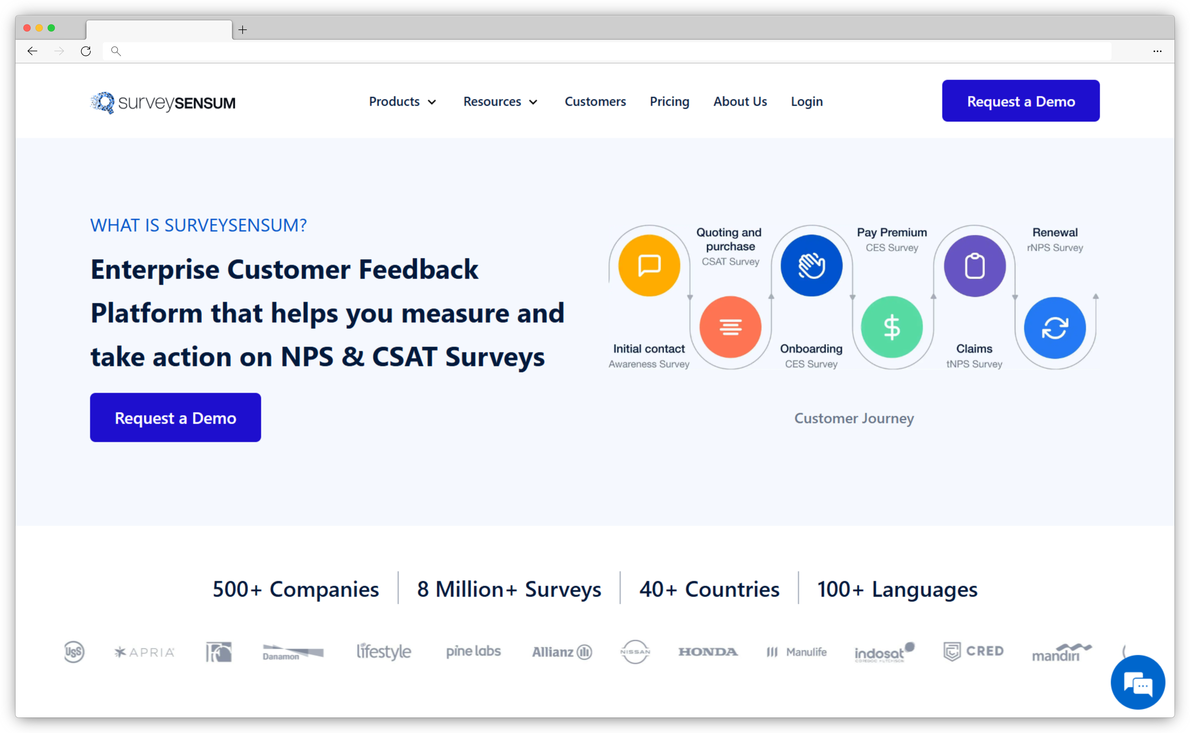 Feedback widget tool - SurveySensum