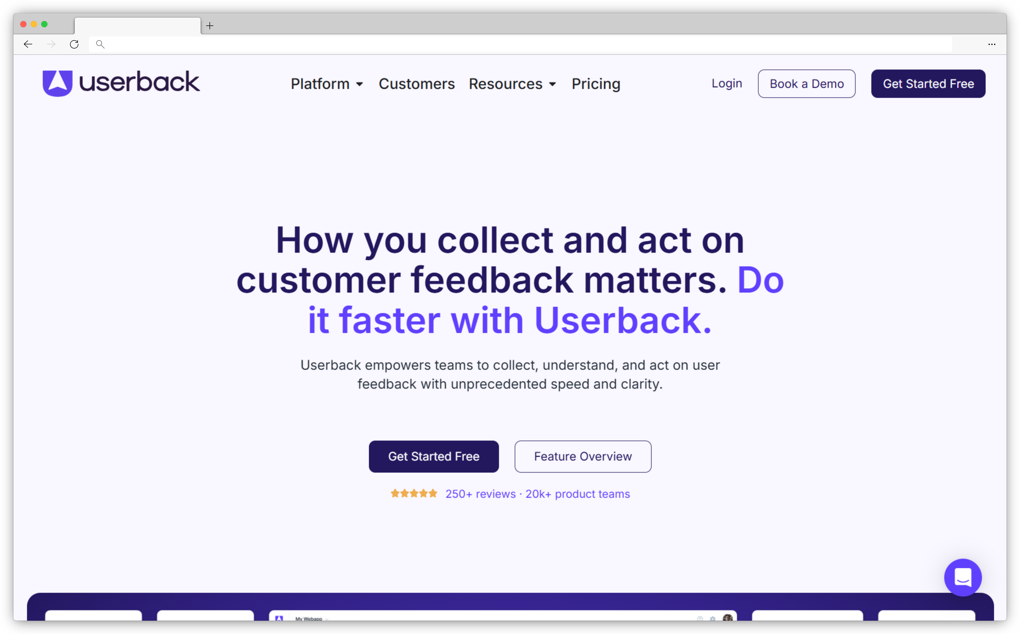 Feedback widgets - Userback