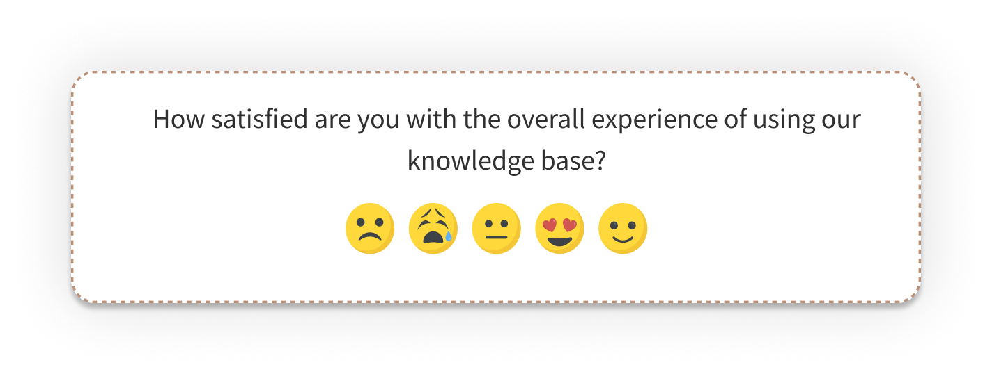 Help and knowledge base feedback - Overall Satisfaction Feedback