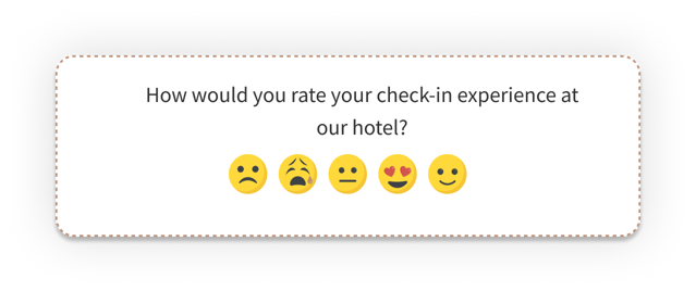 Hotel Survey Question Examples for Check-in Feedback