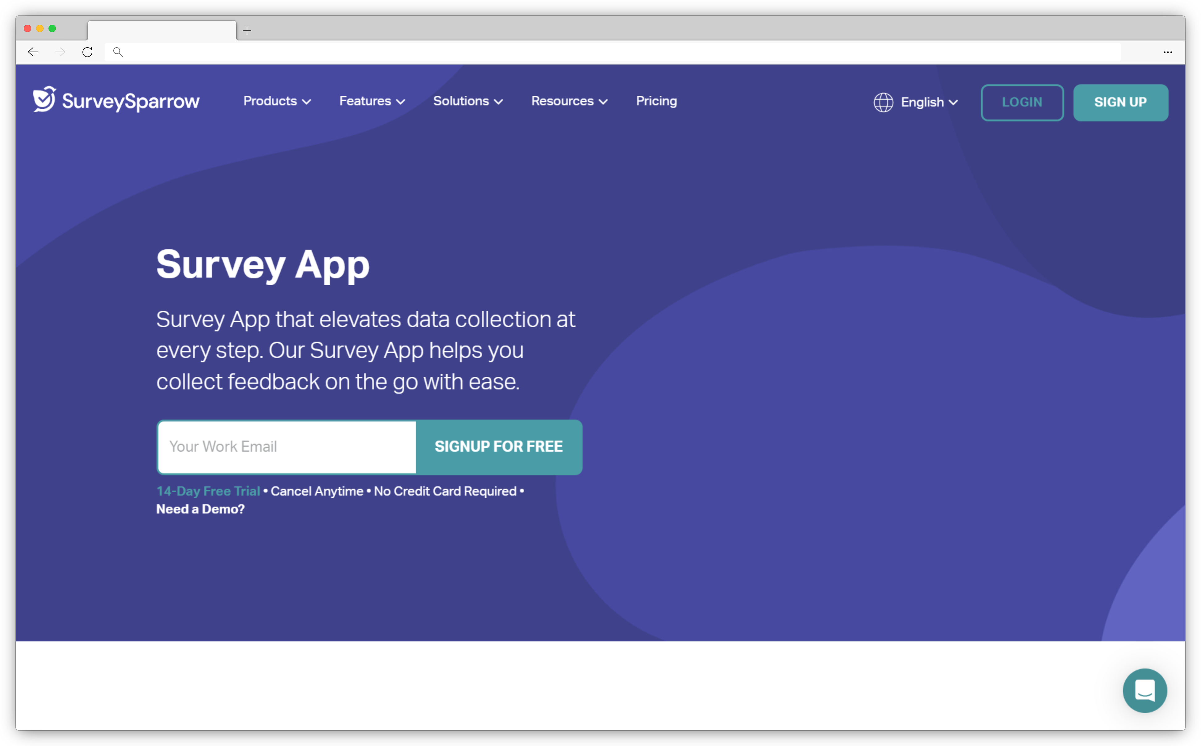 In-app feedback tool - SurveySparrow