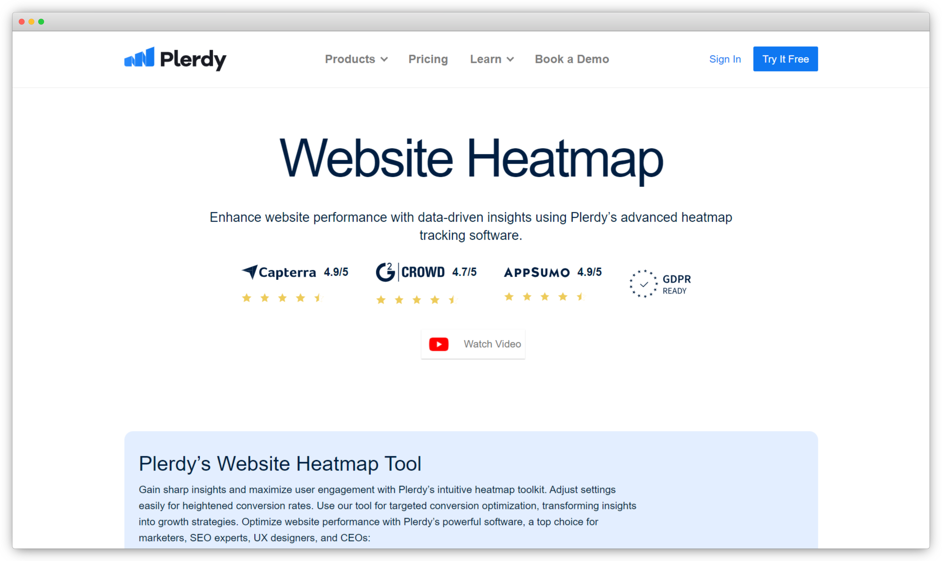 Market research tools - Plerdy Heatmap