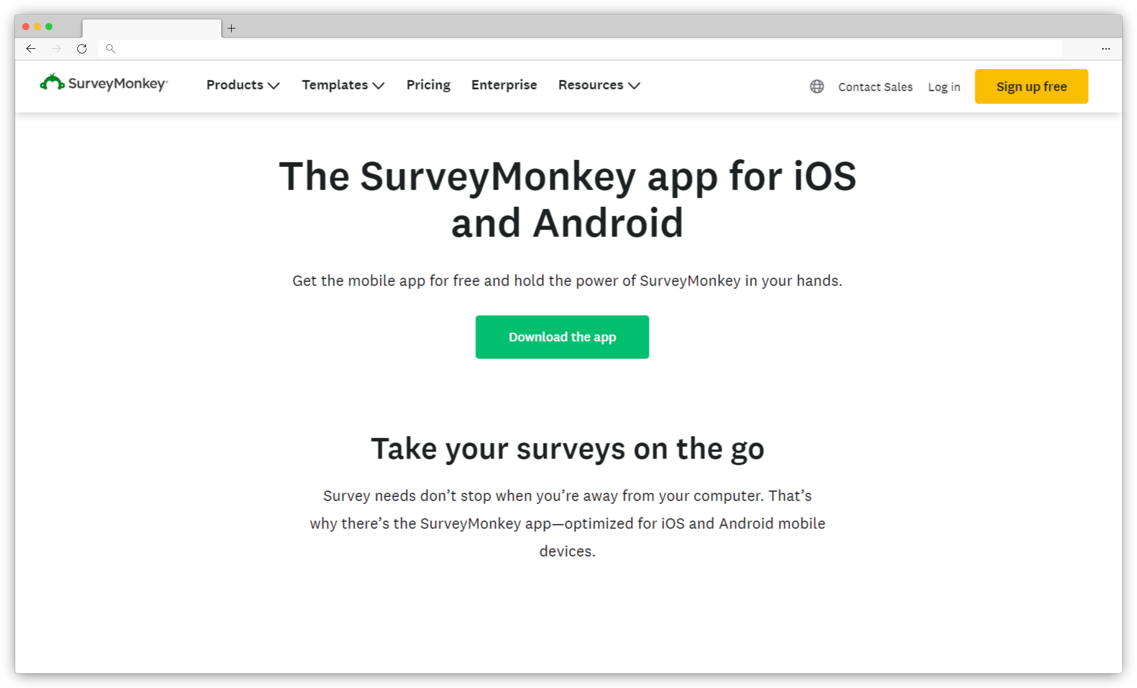 Mobile Forms App - SurveyMonkey