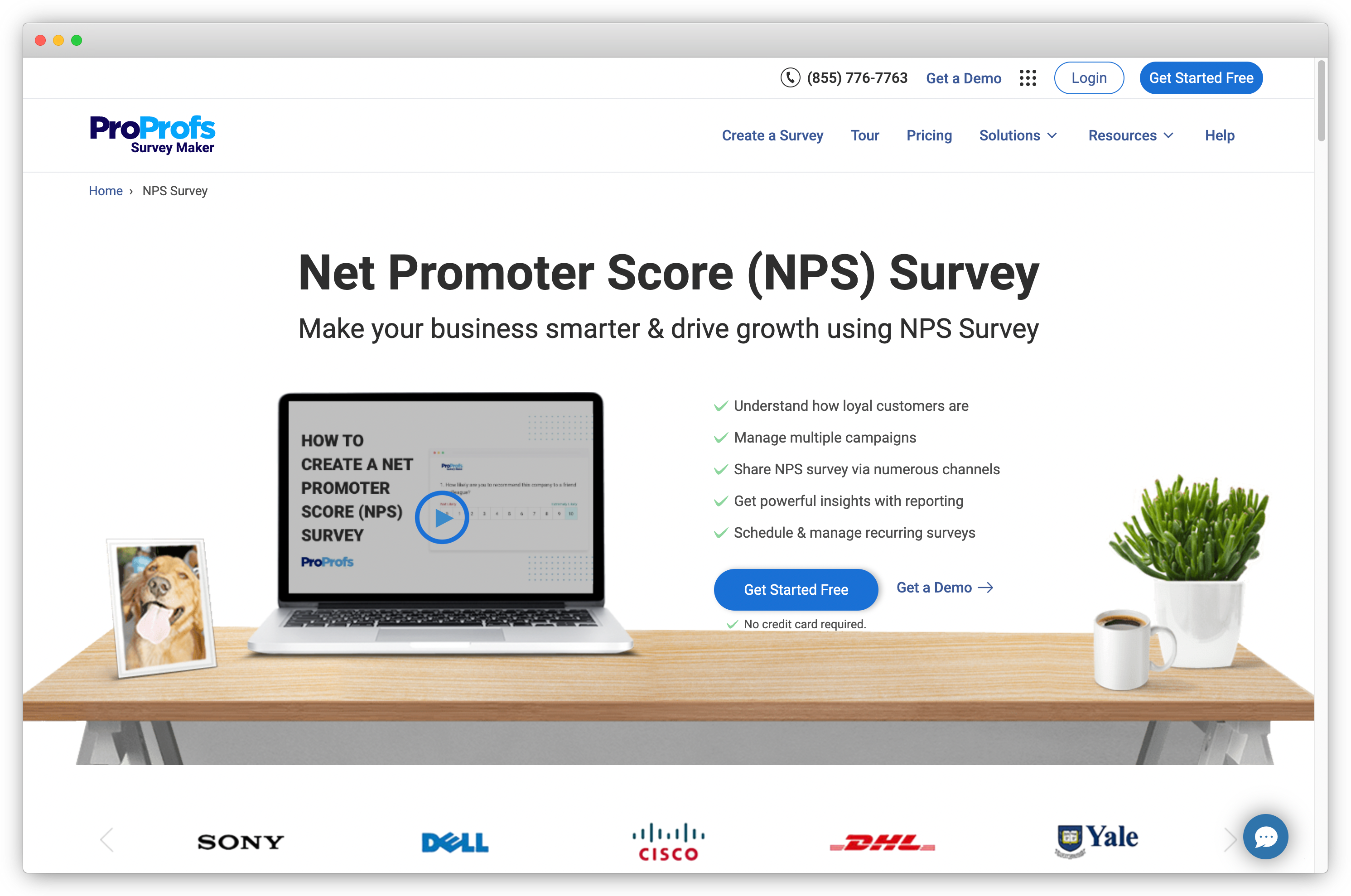 An image showing the twenty-fourth top NPS tool, ProProfs Survey Maker