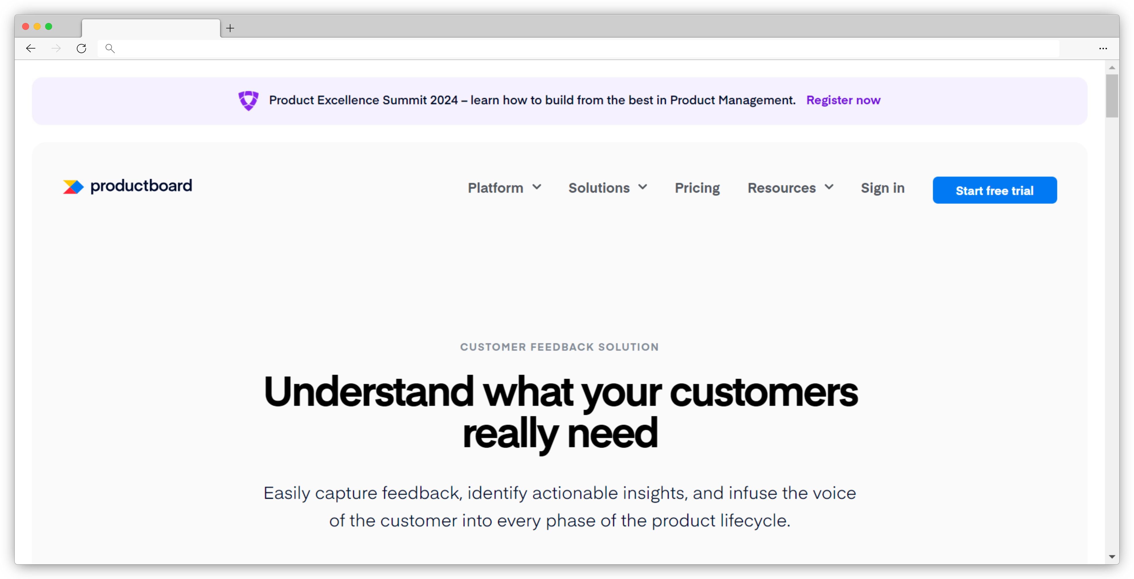 Product Feedback Software - ProductBoard