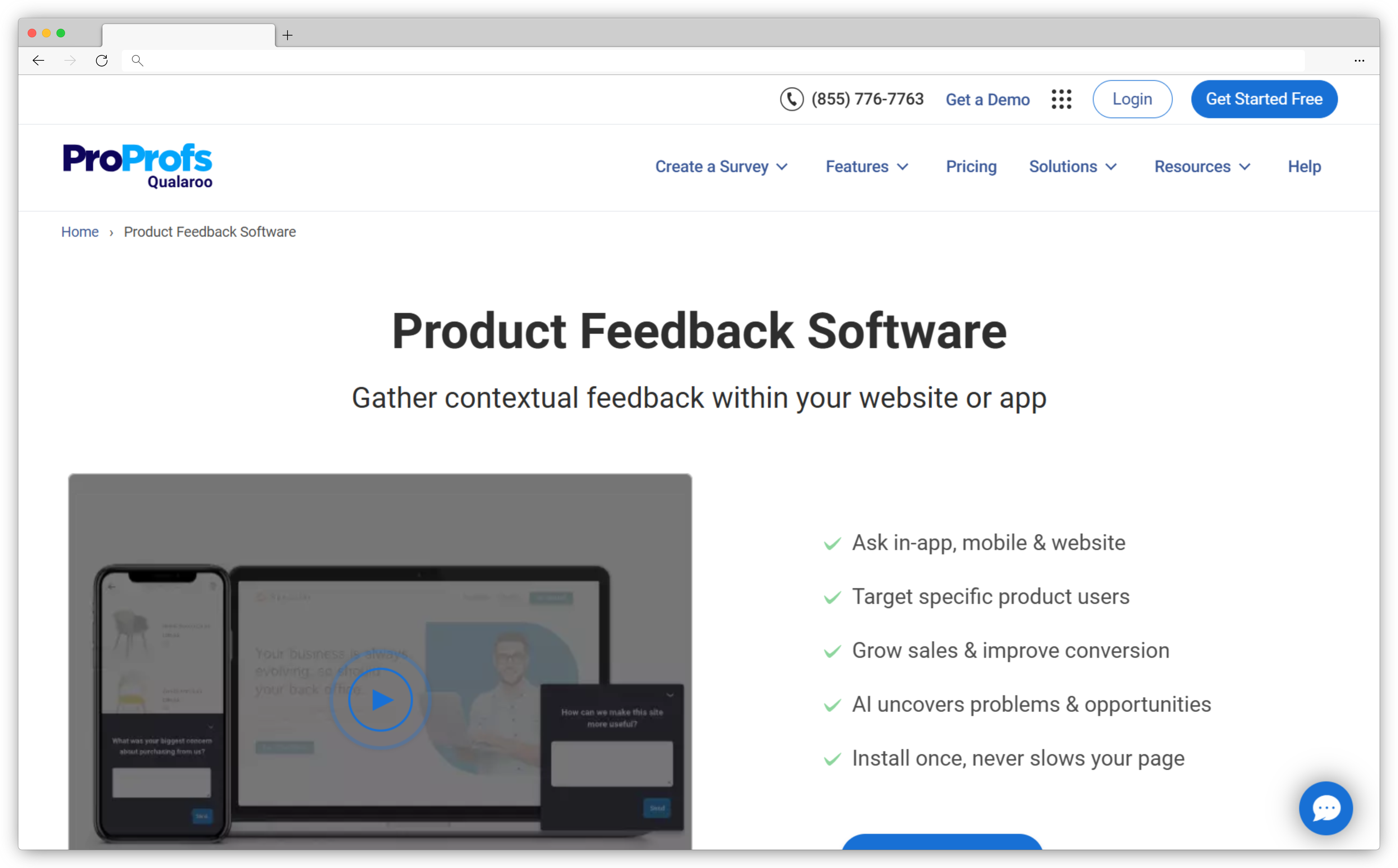 Product survey tools - Qualaroo