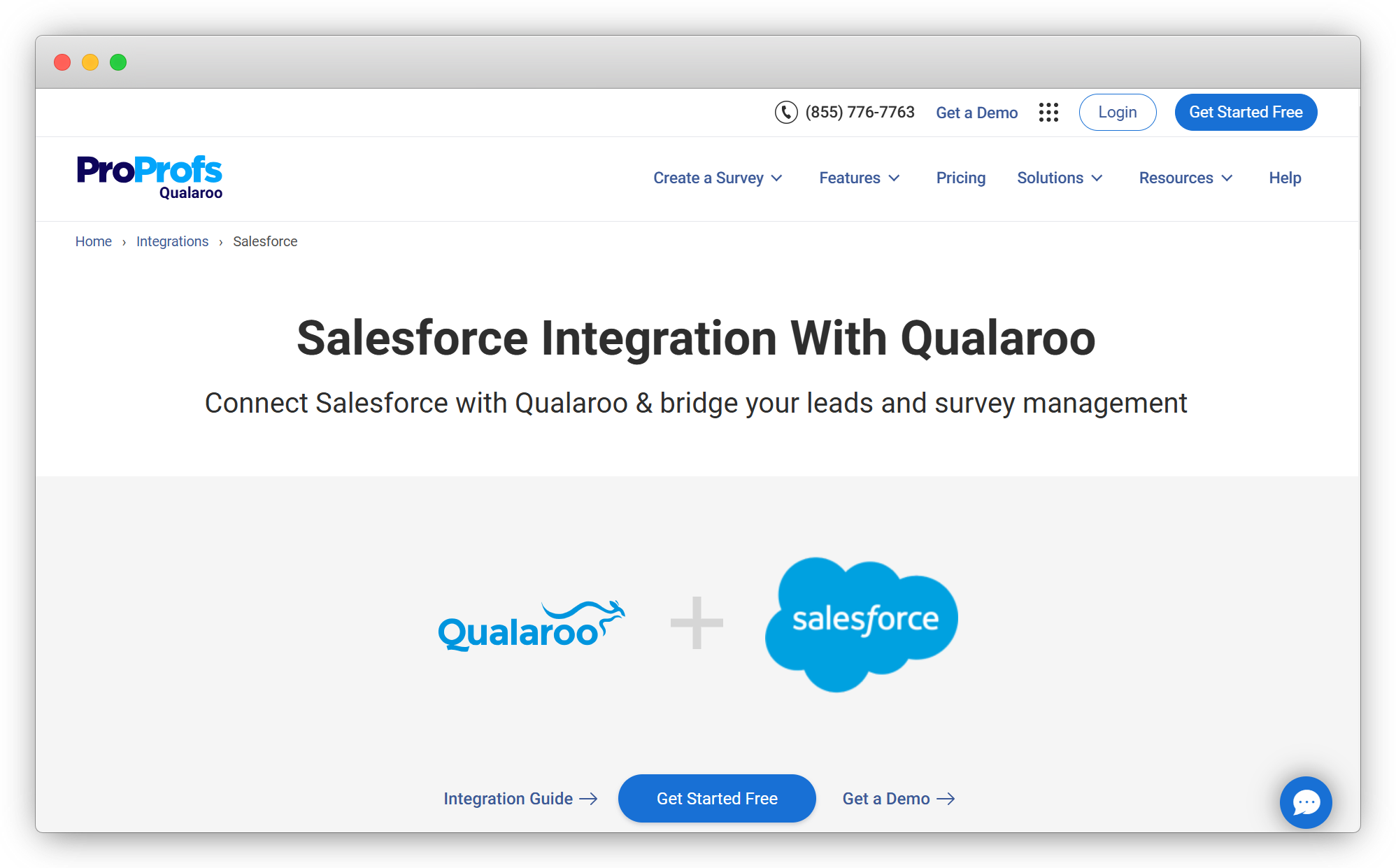 An image showing the sixth Salesforce tool, Qualaroo to capture survey feedback in real boosting customer satisfaction 