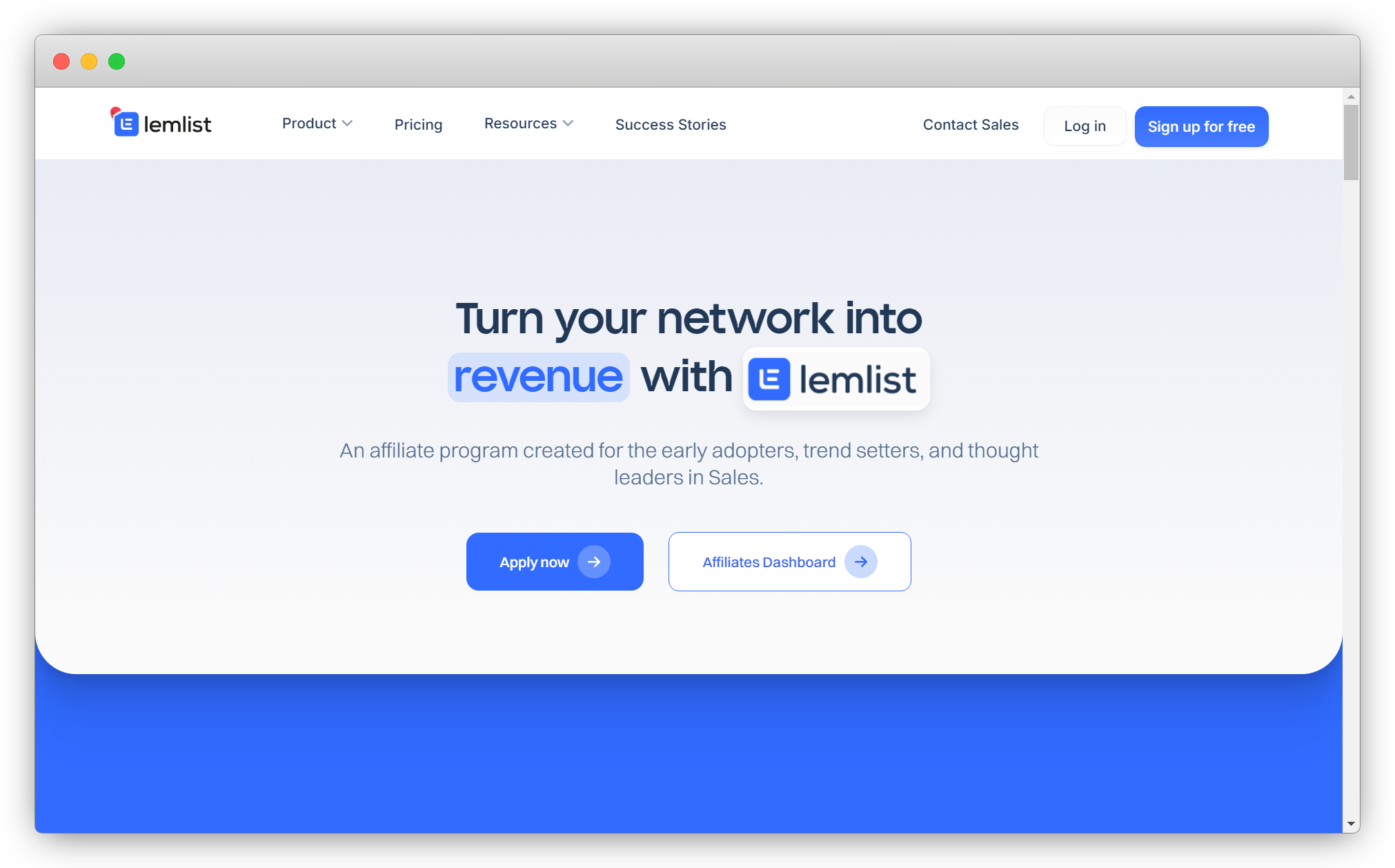 SaaS Affiliate Programs - lemlist