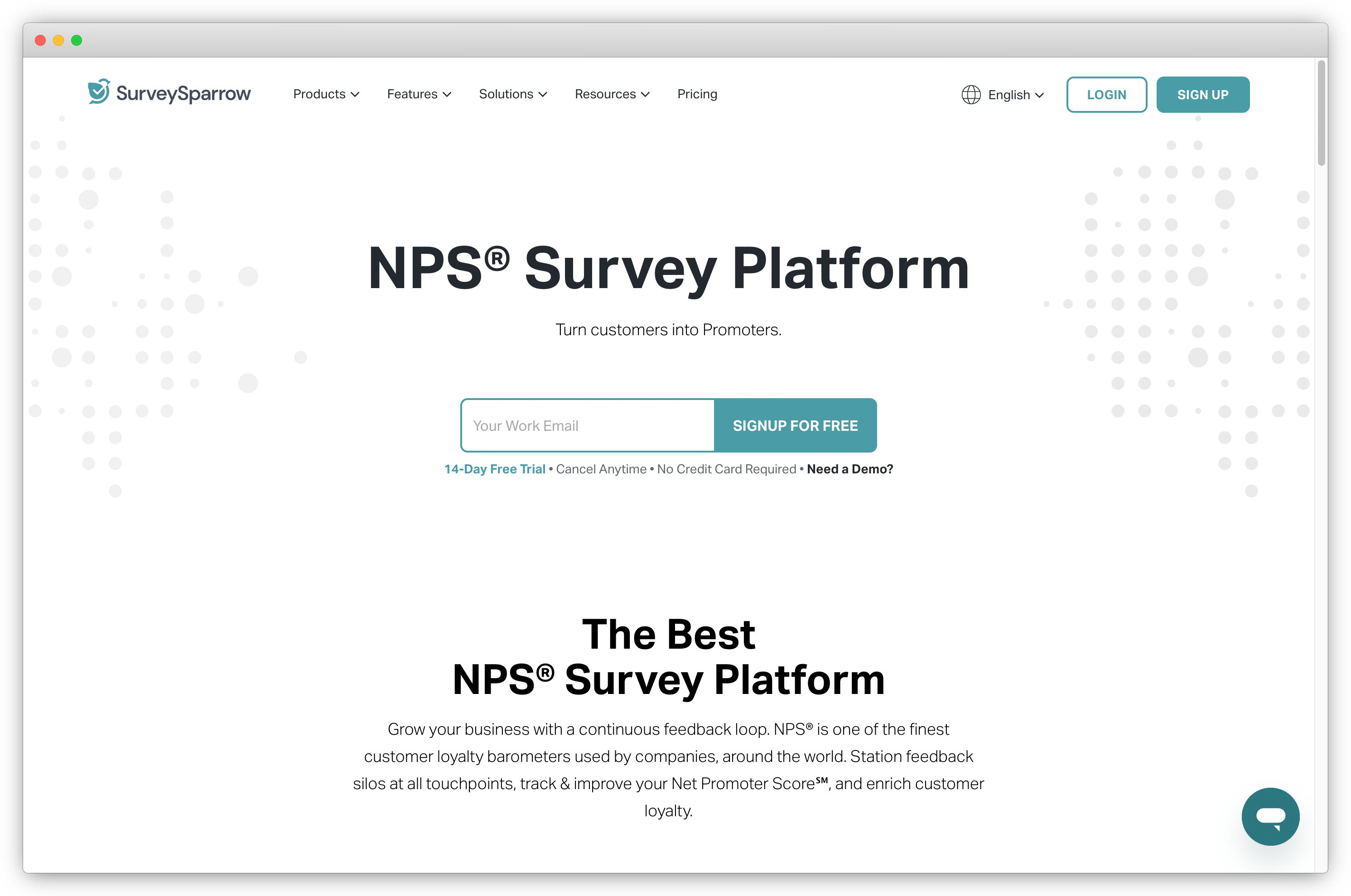 An image showing one of the good NPS software tool, SurveySparrow