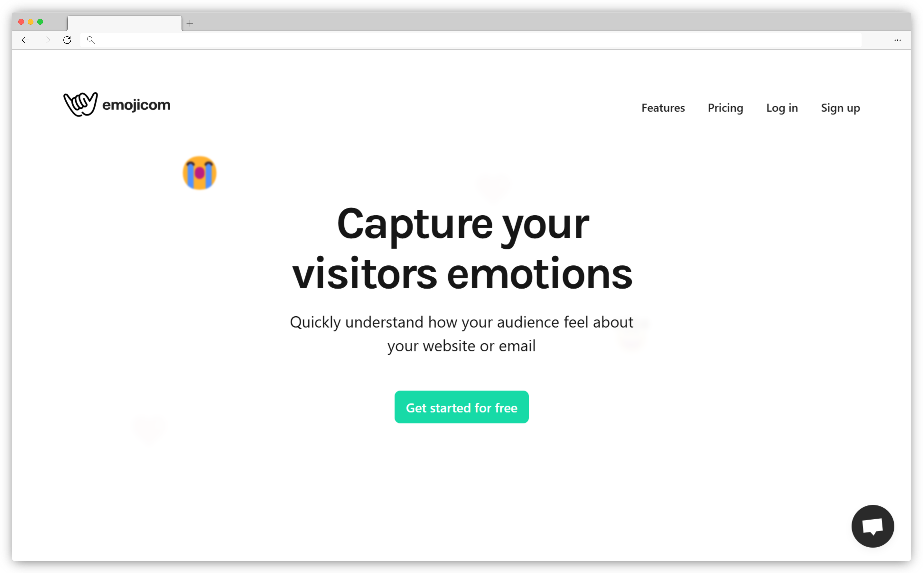 Website feedback widget - emojicon