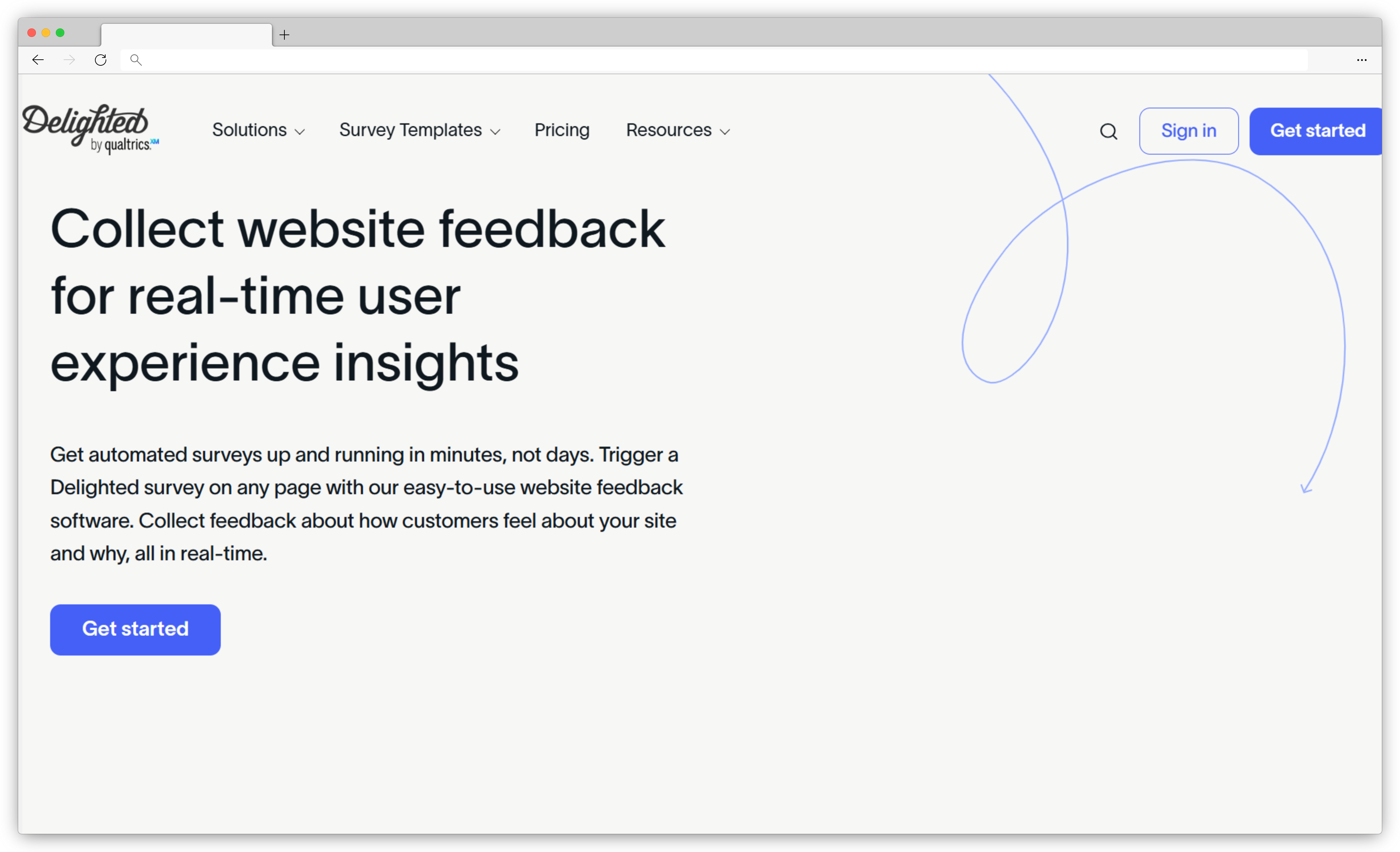 website feedback tool - Delighted