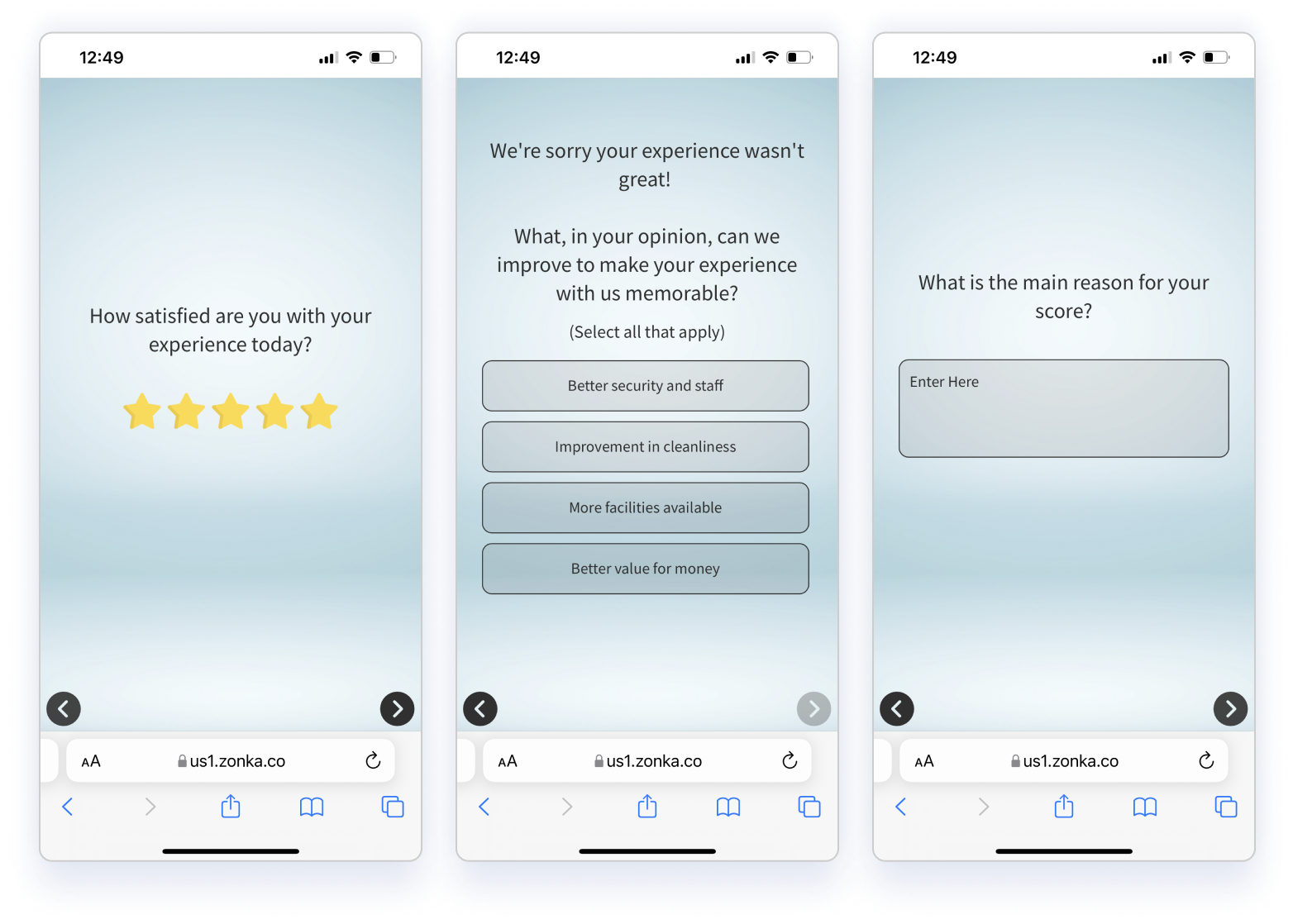 Digital feedback - in-app