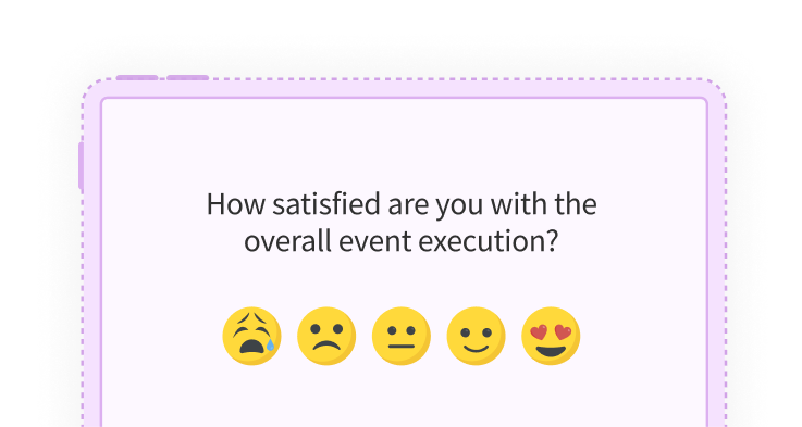 event feedback using ofline surveys